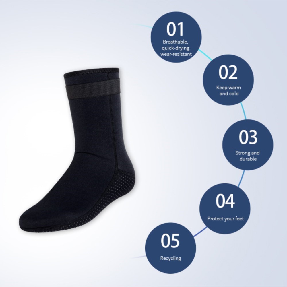 Neoprene Socks 3mm 5mm Wetsuit - огляд і ціна Flippers Swimming