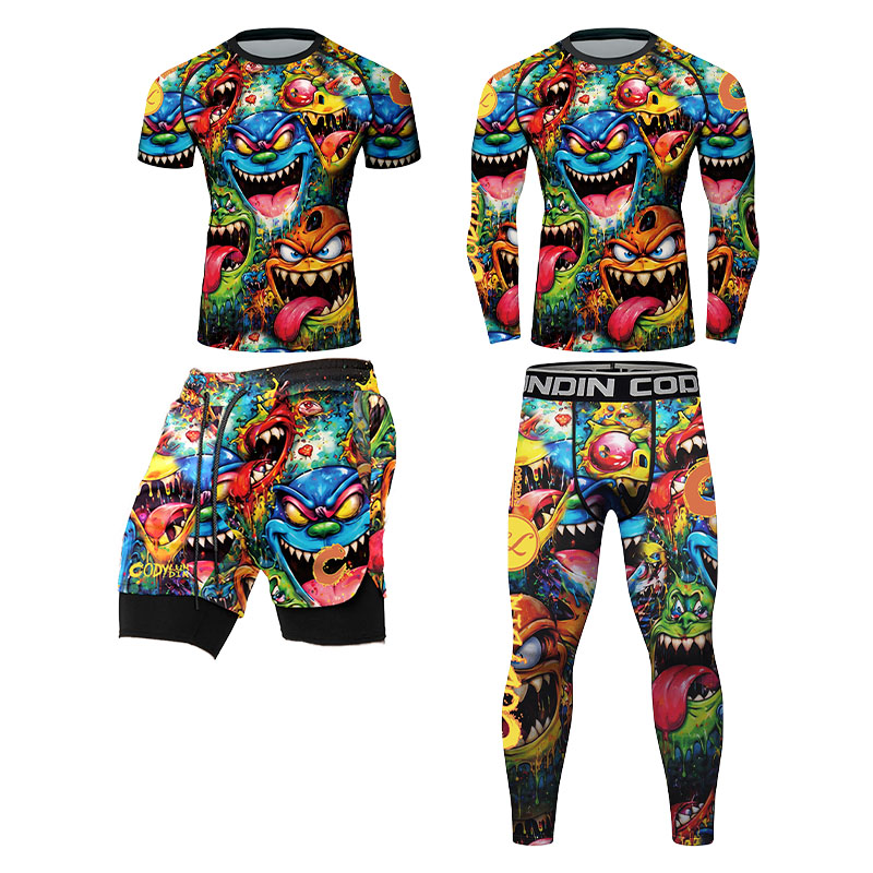 3D Colorful Monster Graffiti M - огляд і ціна Rash Guard