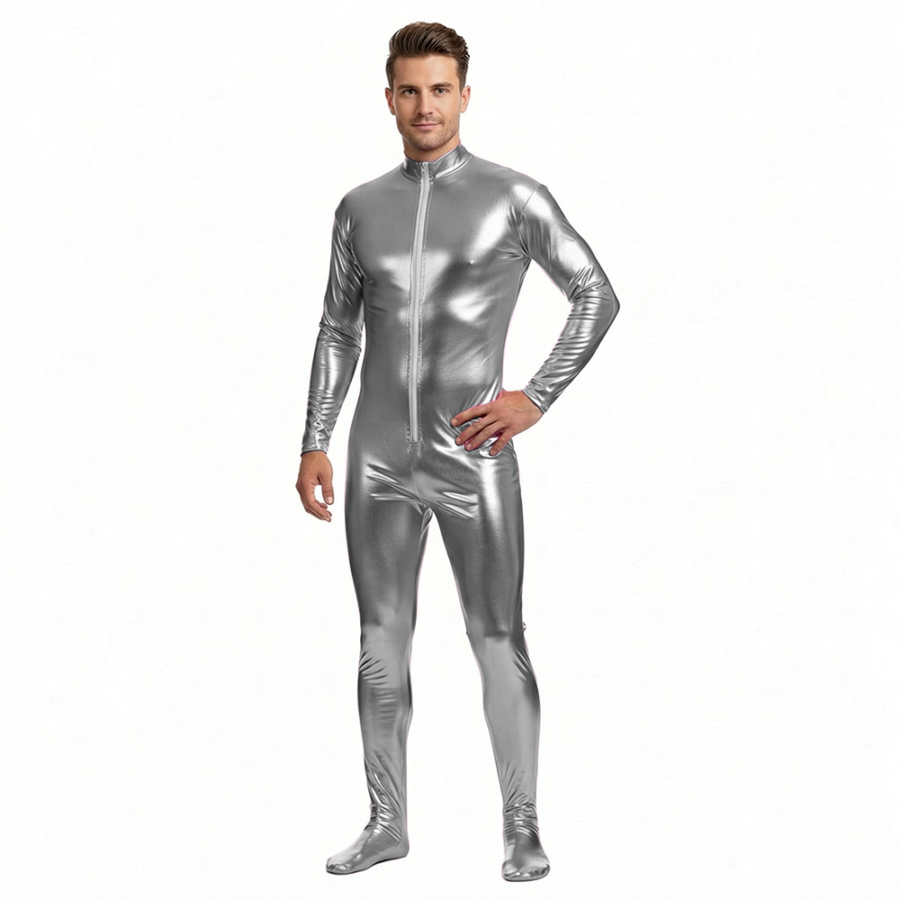 Men Gold Shiny Zentai Suit Adu - огляд і ціна Wetsuit Men