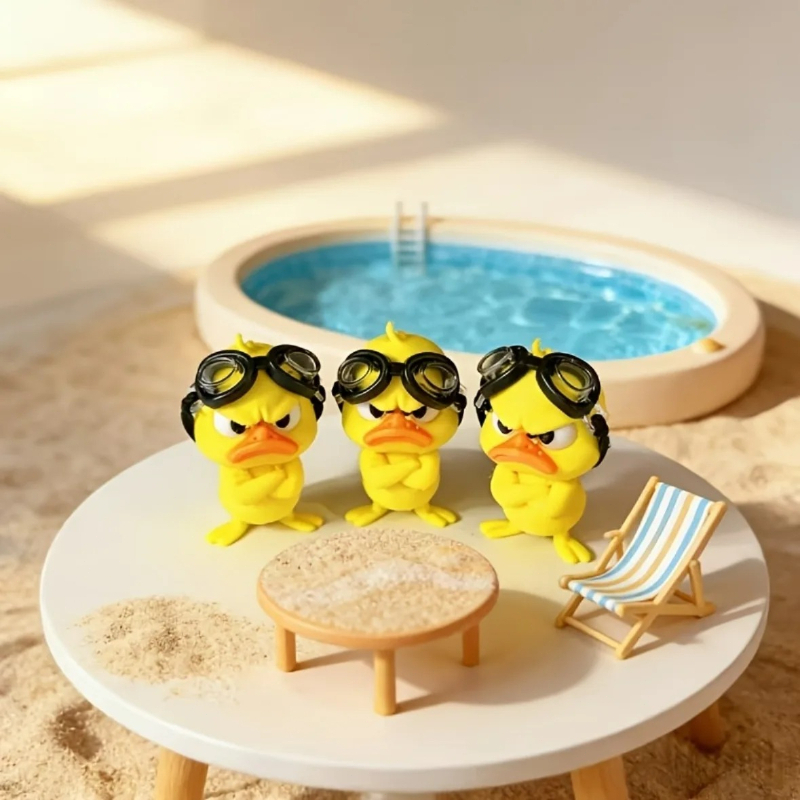 1PC Angry Hug Duck Figurine Wi - огляд і ціна Goggles Swim
