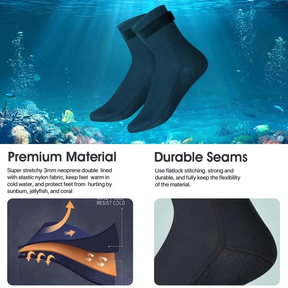 5mm Neoprene Diving Socks Wets - огляд і ціна Wetsuit Men