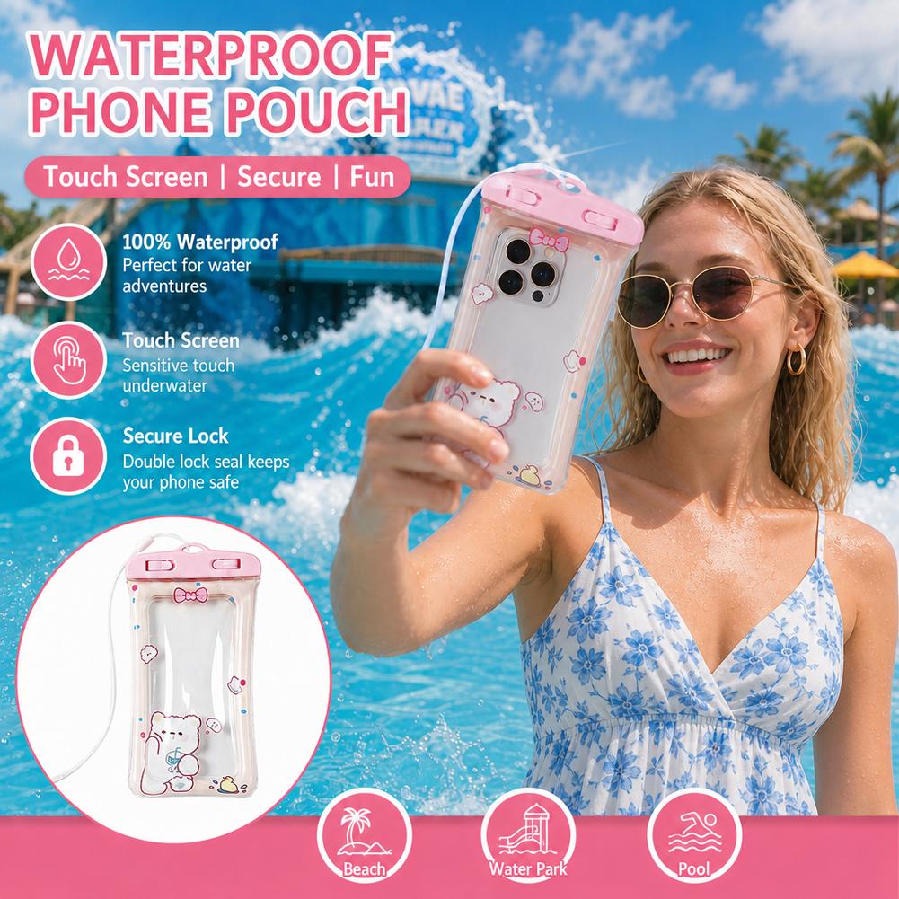 Cute Bear Waterproof Phone Cas - огляд і ціна Dry Bag Waterproof
