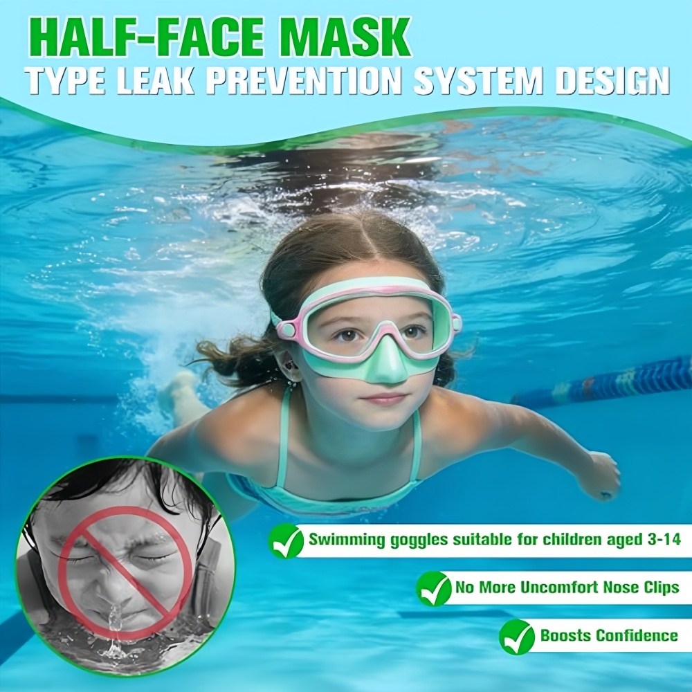 Kids Swimming Goggles with Nos - огляд і ціна Diving Mask