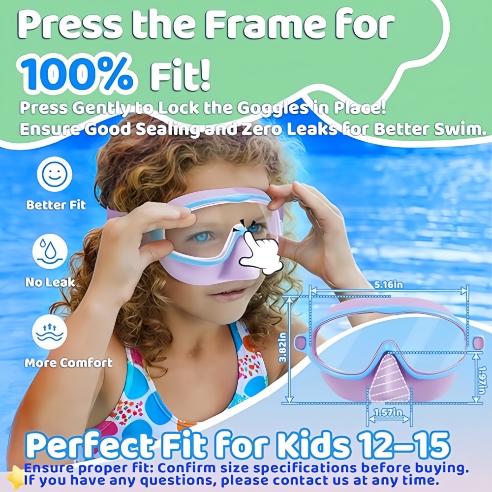 Kids Swimming Goggles with Nos - огляд і ціна Diving Mask