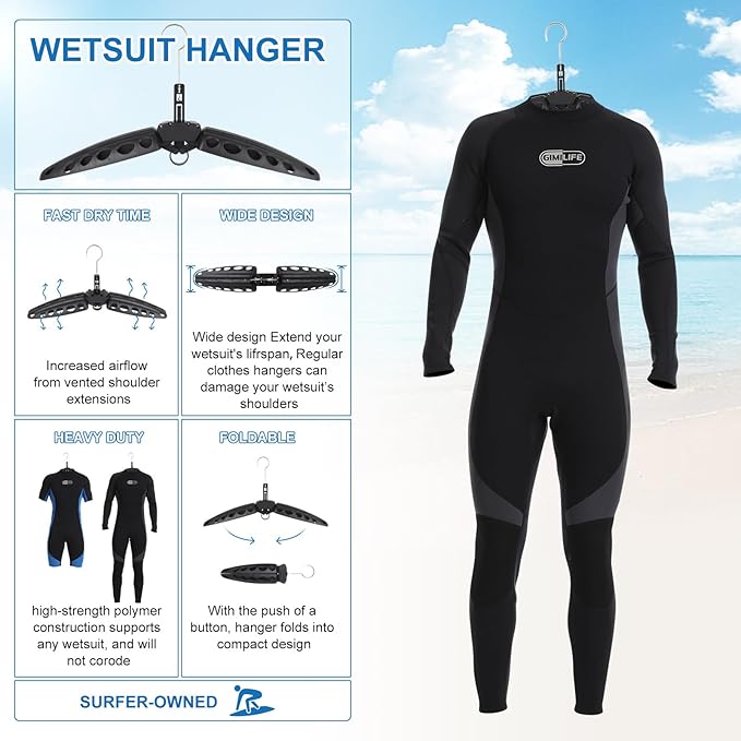 Wetsuit Hanger Surfing Scuba D - огляд і ціна Wetsuit Men